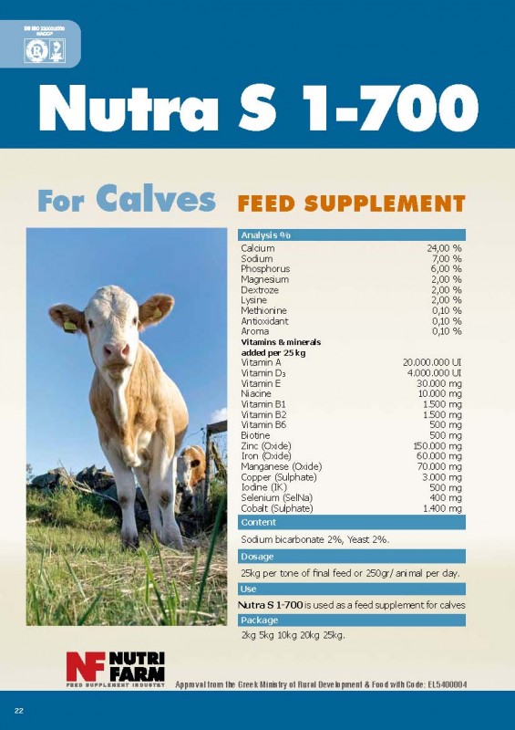Nutra S 1-700 for Calves